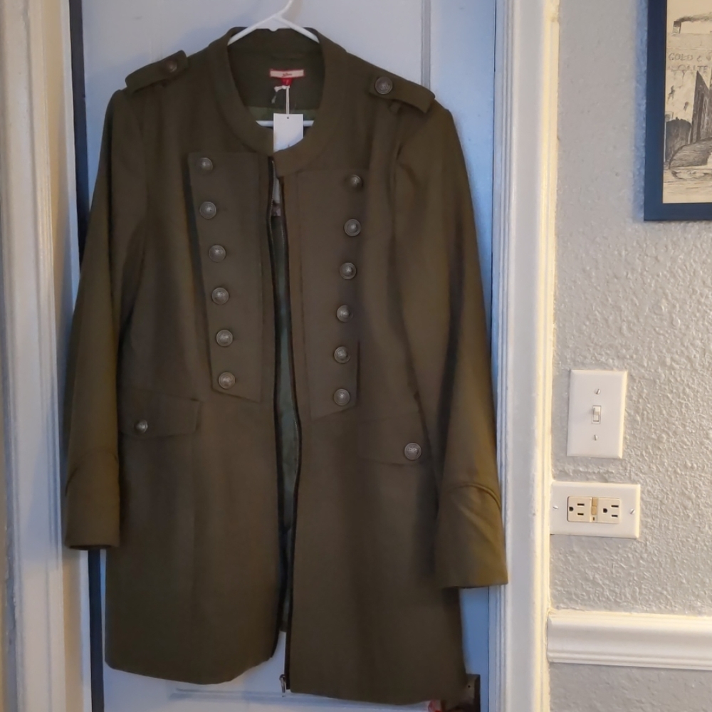 Joe Brown Timeless Edge Car Coat (modcloth) Olive